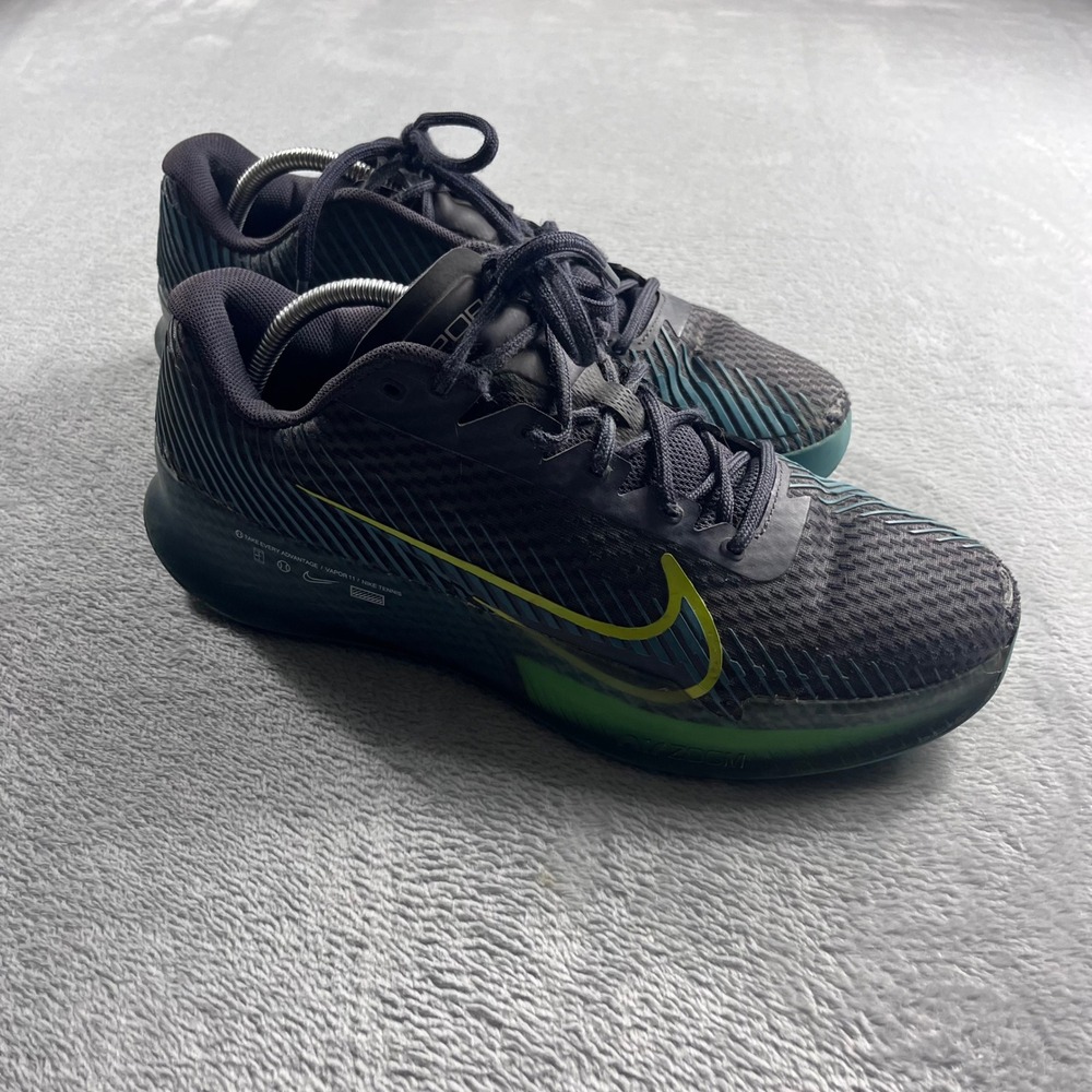 Nike Zoom Vapor 11 Tennis Shoes Mens 11.5 Black Anthracite Volt DR6966-003
